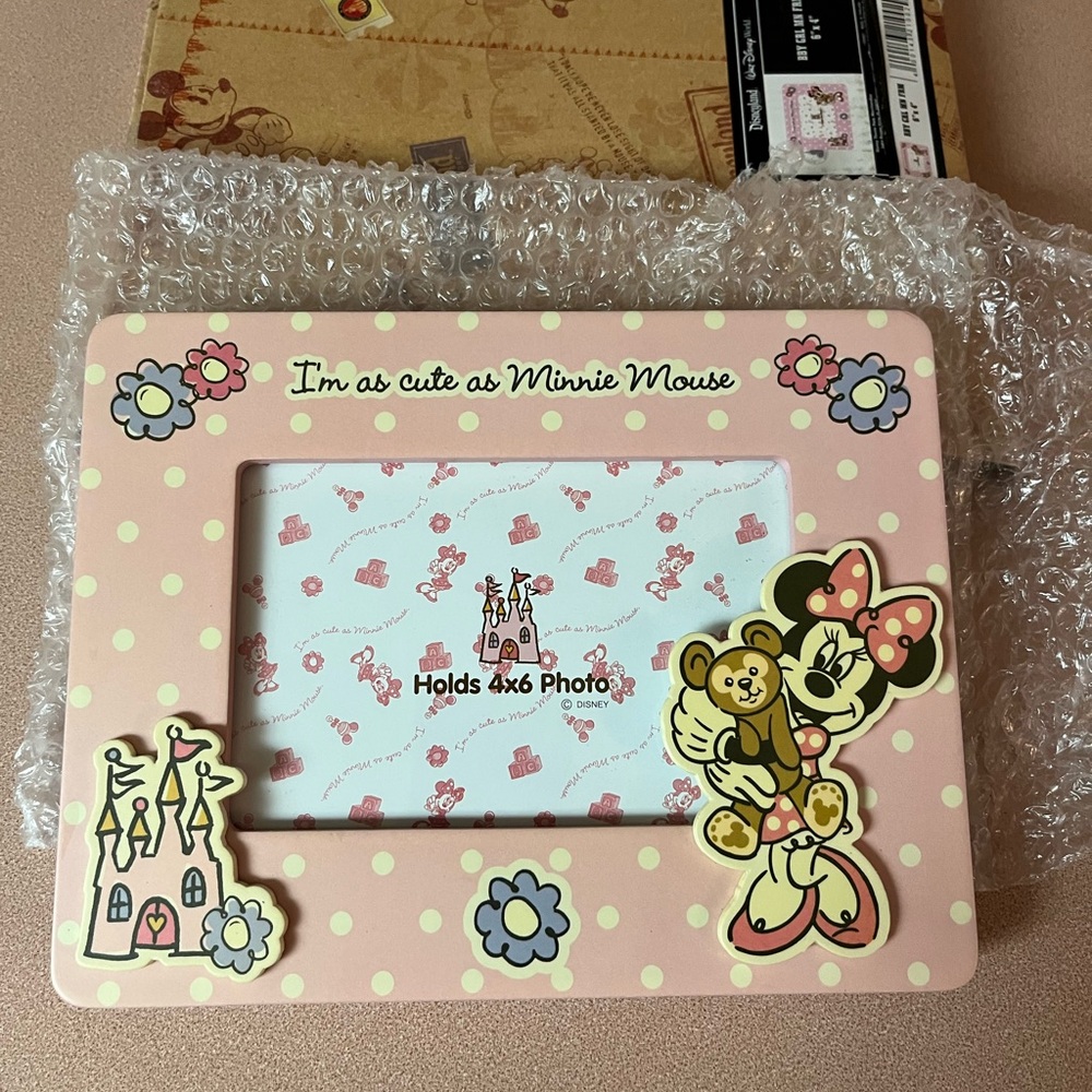 Disneyland Walt Disney World Minnie Mouse Picture Frame 6” x 4”